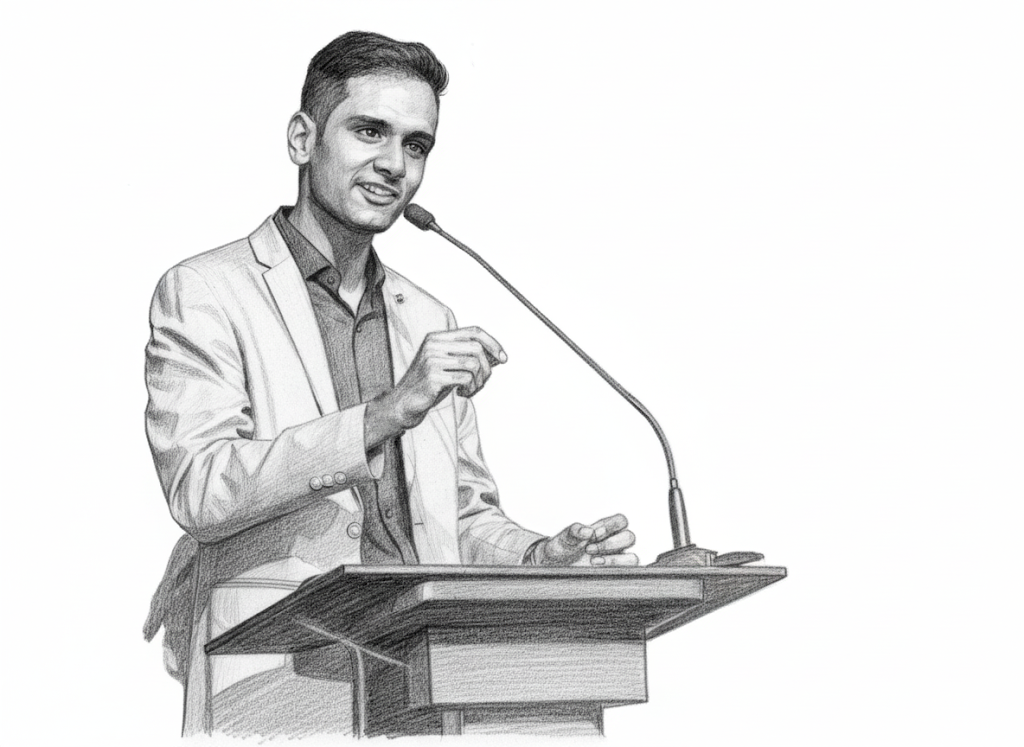 podium hand movemtn sketch